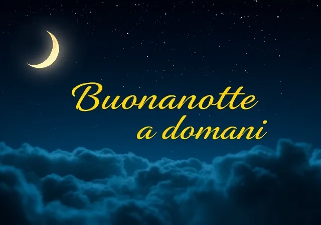 buonanotte a domani